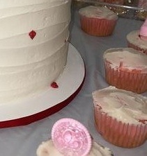 Frosted cupcake from Sweet B's Bakery